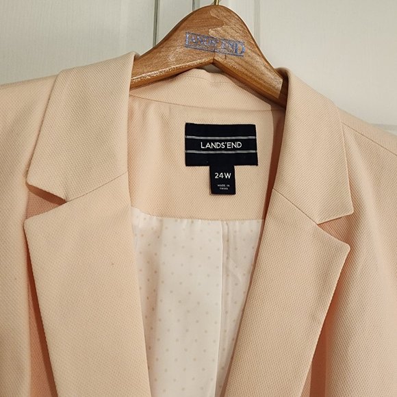 NWOT Lands' End Women's Light Pink Blazer - Picture 2 of 8